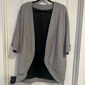 White House Black‎ Market Gray Cocoon Open Front Cardigan Jacket. One Size.